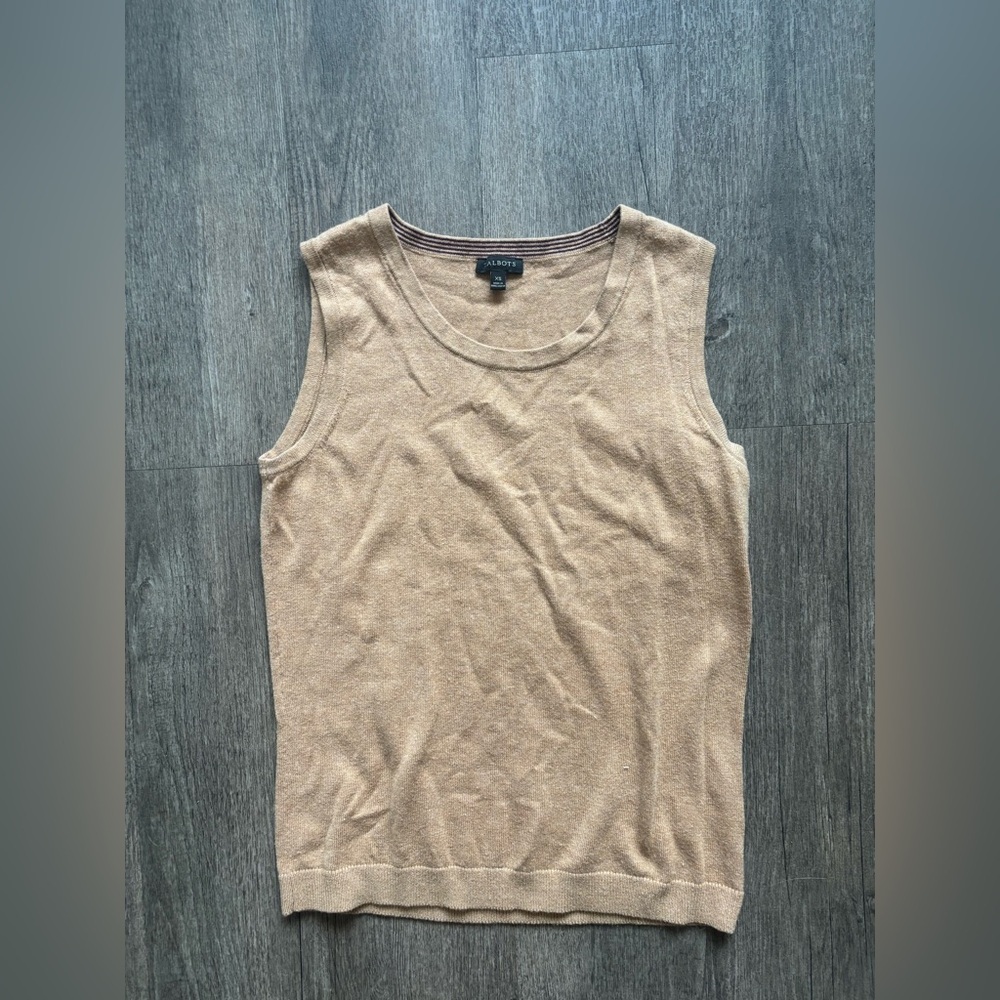 Talbots Beige Knit Top